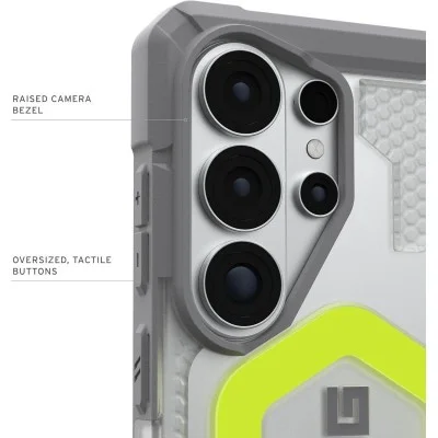 UAG Pathfinder Clear w/Magnet Case for Galaxy S26 Ultra - Active Neon Lanyard